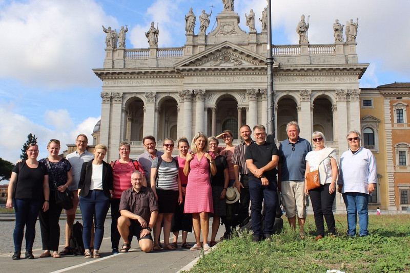 Præsterne i Grene Provsti på studietur i Rom i 2019